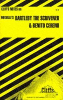 Paperback Cliffsnotes on Melville's Bartleby the Scrivener & Benito Cereno Book