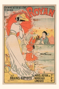 Paperback Vintage Journal Royan, France Travel Poster Book