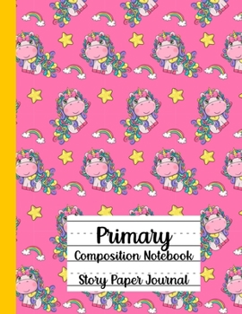 Paperback Primary Composition Notebook, Story Paper Journal Book