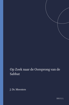 Hardcover Op Zoek Naar de Oorsprong Van de Sabbat [Dutch] Book