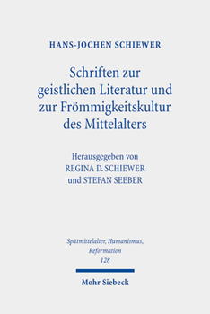 Hardcover Schriften Zur Geistlichen Literatur Und Zur Frommigkeitskultur Des Mittelalters [German] Book