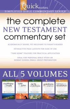 Paperback Quicknotes: The Complete New Testament Commentary Set, 5-Volume Set: Simplified Bible Commentary Book