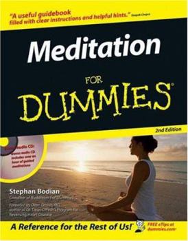 Paperback Meditation for Dummies [With CDROM] Book