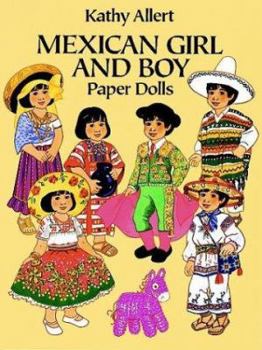 Paperback Mexican Girl and Boy Paper Dolls Book