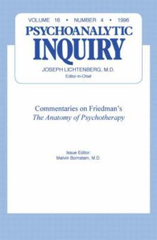 Hardcover Commentaries: Psychoanalytic Inquiry, 16.4 Book