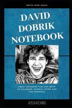 Paperback David Dobrik Notebook: Great Notebook for School or as a Diary, Lined With More than 100 Pages. Notebook that can serve as a Planner, Journal Book