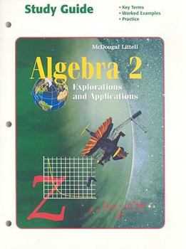 Paperback Algebra 2, Grades 9-12 Study Guide: McDougal Littell Explorations and Applications (Algebra E&a 1997-98) Book