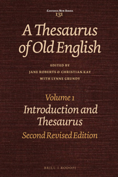 Hardcover A Thesaurus of Old English, Volume 1: Introduction and Thesaurus. Second Revised Edition Book