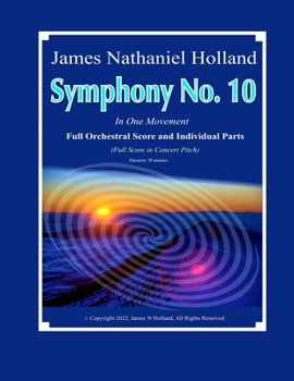 Paperback Symphony No. 10: In One Movement, Full Orchestral Score and Individual Instrument Parts Book