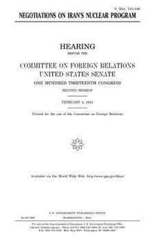 Negotiations on Iran’s nuclear program