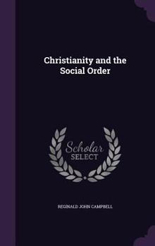 Hardcover Christianity and the Social Order Book