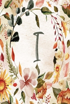 I: Orange Brown Floral 2020 Weekly Planner 6”x9” (Orange Brown Floral 6”x9” Planner Alphabet Series - Letter I)