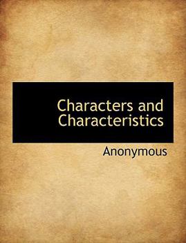 Paperback Characters and Characteristics Book