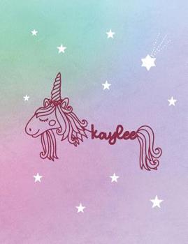 Paperback Kaylee: Unicorn Name Notebook Book