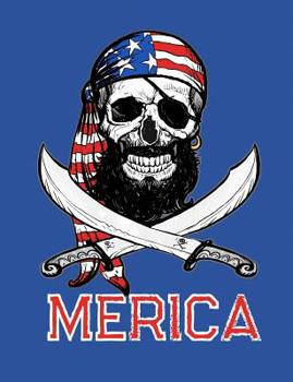 Merica: Patriotic Pirate American Flag Composition