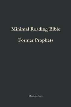 Paperback Minimal Reading Bible: Former Prophets Book