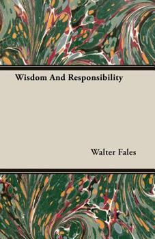 Paperback Wisdom and Responsibility Book