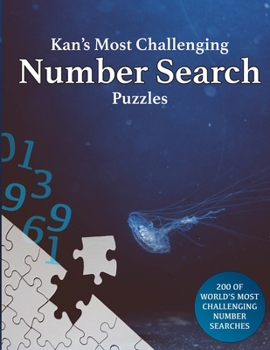Paperback Kan's Most Challenging Number Search Puzzles [Large Print] Book
