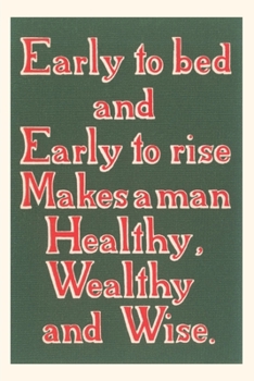 Vintage Journal Early to Bed Slogan