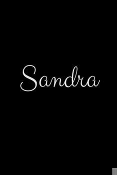 Paperback Sandra: notebook with the name on the cover, elegant, discreet, official notebook for notes Book