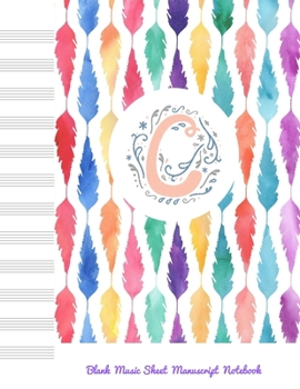 Paperback C Blank Music Sheet Manuscript Notebook: For composing new songs, music theory note-taking, and practicing note recognition Initial C Monogram Book