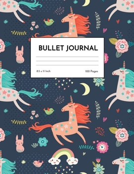 Bullet Journal: Pretty Unicorn Dot Grid Notebook - Dotted Note Pad for Kids, Girls, Teens, Tweens, Women - Gifts for Birthday and Christmas | Creative Art 00540