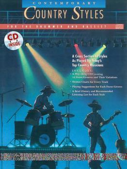 Paperback Contemporary Country Styles for the Drummer and Bassist: A Cross Section of Styles as Played by Today's Top Country Musicians, Book & CD Book