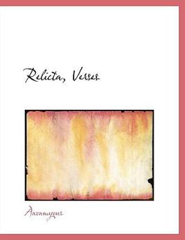 Paperback Relicta, Verses [Large Print] Book