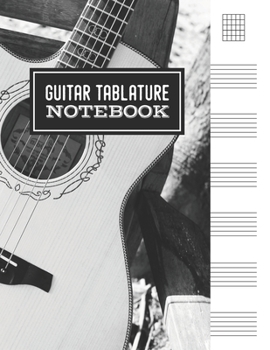 Guitar Tablature Notebook: Blank Note Tablature Manuscript Journal - 5 Chord Boxes and 6-Line Staves