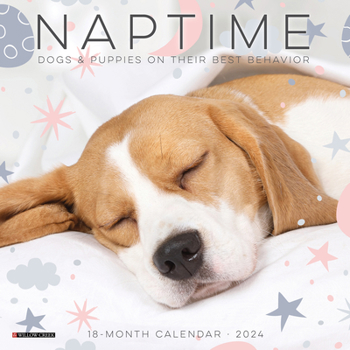 Calendar Naptime (Dogs) 2024 7 X 7 Mini Wall Calendar Book