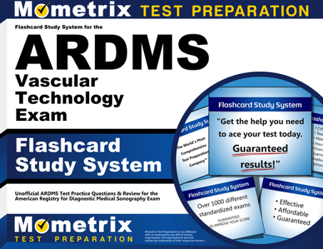Misc. Flashcard Study System for the Ardms Vascular Technology Exam: Unofficial Ardms Test Practice Questions & Review for the American Registry for Diagnos Book