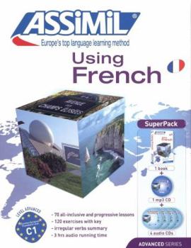 Hardcover Superpack Using French (Book + CDs + 1cd MP3): French Level 2 Self-Learning Method Book