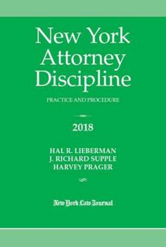 Paperback New York Attorney Discipline Practice and Procedure 2018 Book