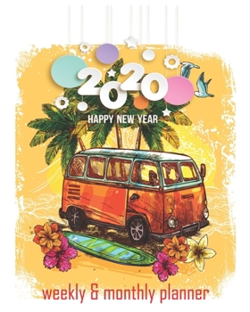 Happy new year 2020 Planner Weekly and Monthly: Jan 1, 2020 to Dec 31, 2020: Weekly & Monthly Planner + Calendar Views | Inspirational Quotes and Navy ... December 2020 (2020 Pretty Simple Planners)