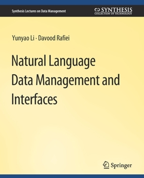Paperback Natural Language Data Management and Interfaces Book