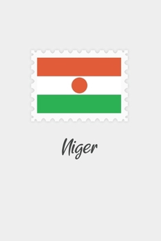 Paperback Niger flag minimalist notebook: Country national flag travel journal notebook Book