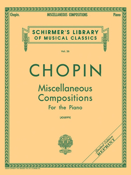 Paperback Miscellaneous Compositions: Schirmer Library of Classics Volume 36 Piano Solo Book
