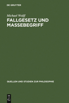 Hardcover Fallgesetz und Massebegriff [German] Book