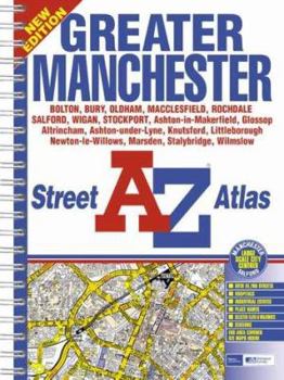 Spiral-bound A-Z Street Atlas of Greater Manchester Book