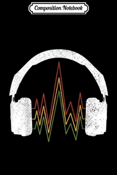 Composition Notebook: Reggae Music Headphones Rastafari Rasta Gift Journal/Notebook Blank Lined Ruled 6x9 100 Pages