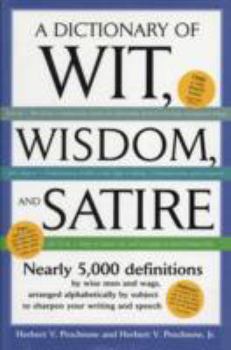 Paperback Dictionary of Wit Wisdom and Satire Book