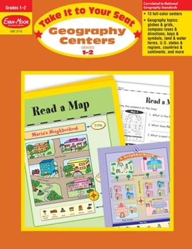 Paperback Geography Centers, Grades 1-2 Book