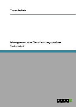 Paperback Management von Dienstleistungsmarken [German] Book