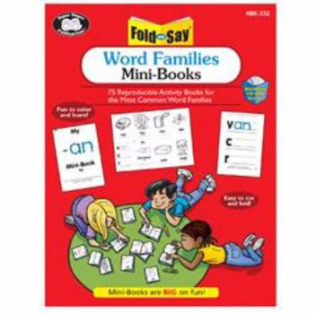 Paperback Fold and Say: Word Families Mini-books with CD-ROM Book