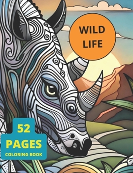 Paperback Wild life Coloring Book: Enjoy coloring wild life animals Book