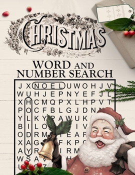 Paperback Christmas Word and Number Search: Large Print Puzzle Book [Large Print] Book