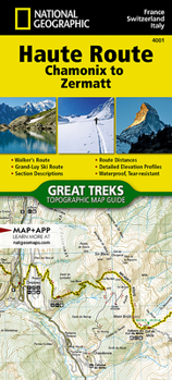 Map Haute Route Map [Chamonix to Zermatt] Book