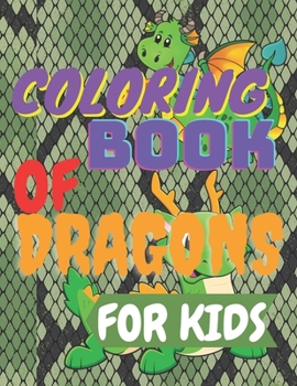 Paperback Coloring Book of Dragons for Kids Book