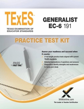 Paperback TExES Generalist Ec-6 191 Practice Test Kit Book