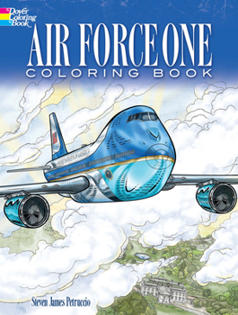 Paperback Air Force One Coloring Book: Color Realistic Illustrations of This Famous Airplane! Book
